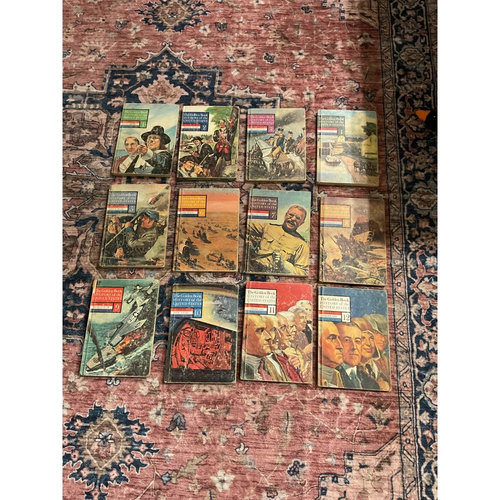 Vintage The Golden Book History of the United States 12 Volume Set Complete
